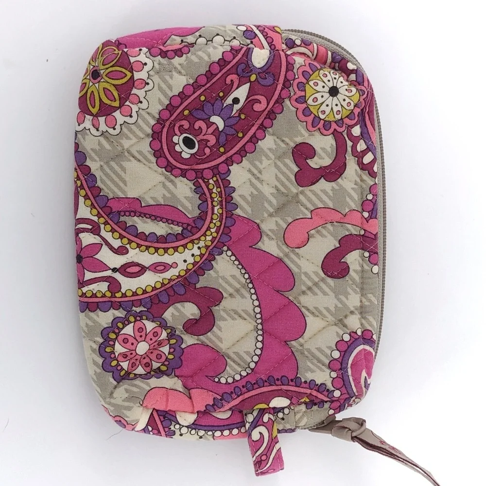 Vera Bradley Paisley Meets Plaid Cosmetic Bag